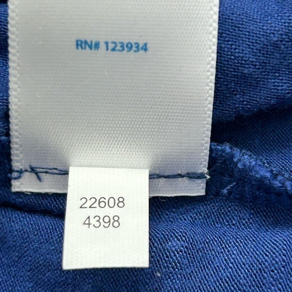 Southern Tide Blue Long Sleeve Stretch Nautical Ruffle Preppy Shirt SZ M - Picture 10 of 10